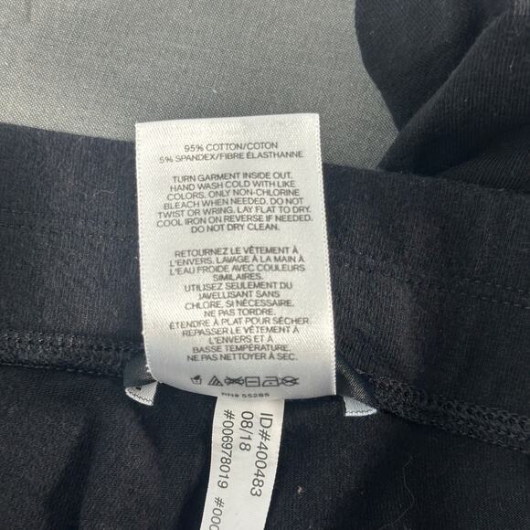 Express Womens Black Rhinestone Side Stripe Leggings Size M Sparkly Stretch Pant - Picture 5 of 7